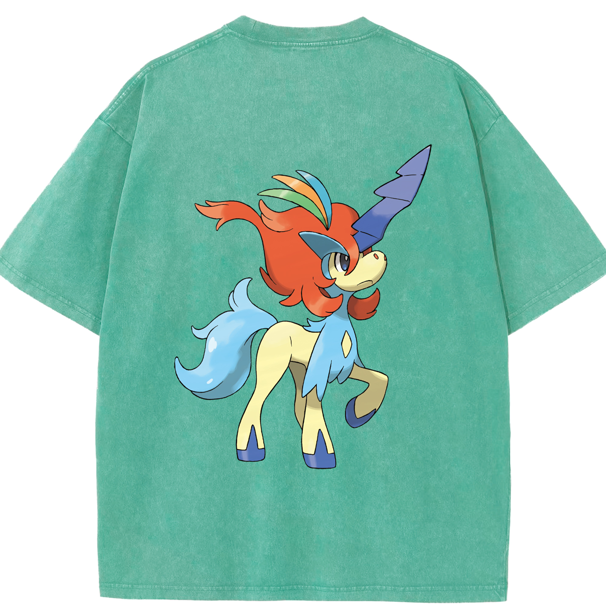 （画像用） ポケットモンスター Pokémon 綿100% ヴィンテージ風 半袖Tシャツ（背面プリント）